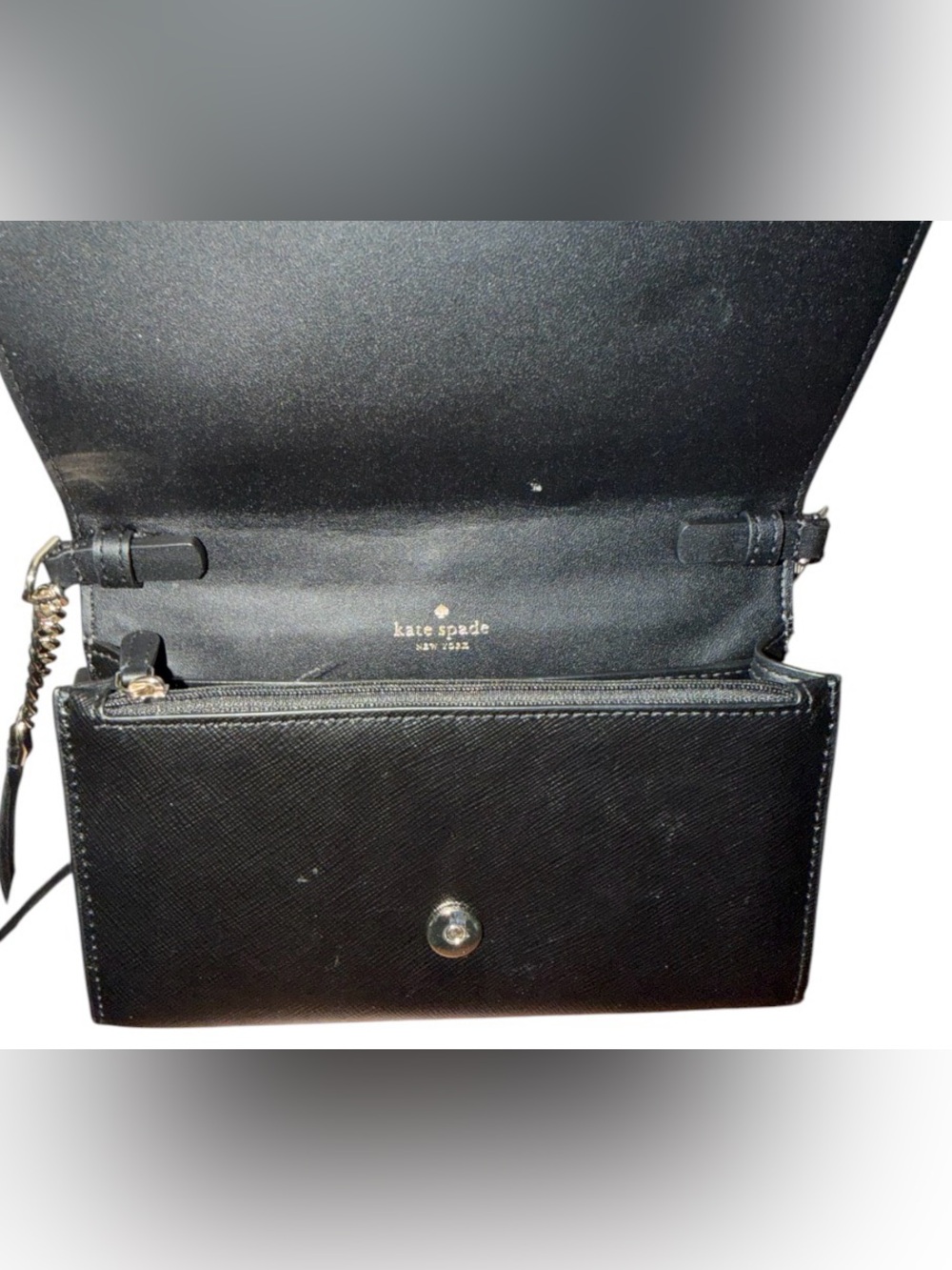 kate spade Staci Two-Tone Blush and Black Crossbody Bag - Picture 6 of 9